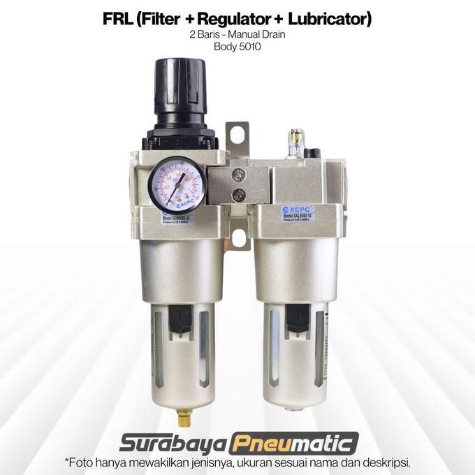 BEBAS ONGKIR - FRL - AC 5010-10 (Drat 1") - Filter Regulator Lubricator - AC5010-10