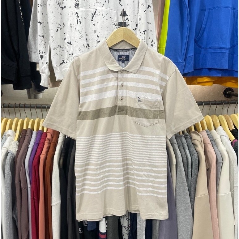 KAOS POLO/POLO SHIRT MICHIKO LONDON JEANS BEIGE L fit xL