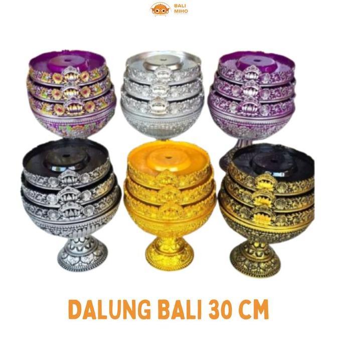 :::::::] Dulang Melamin 30 cm 3 Susun - Dulang High Quality - Dulang Bali - Alat Membawa Banten Bali