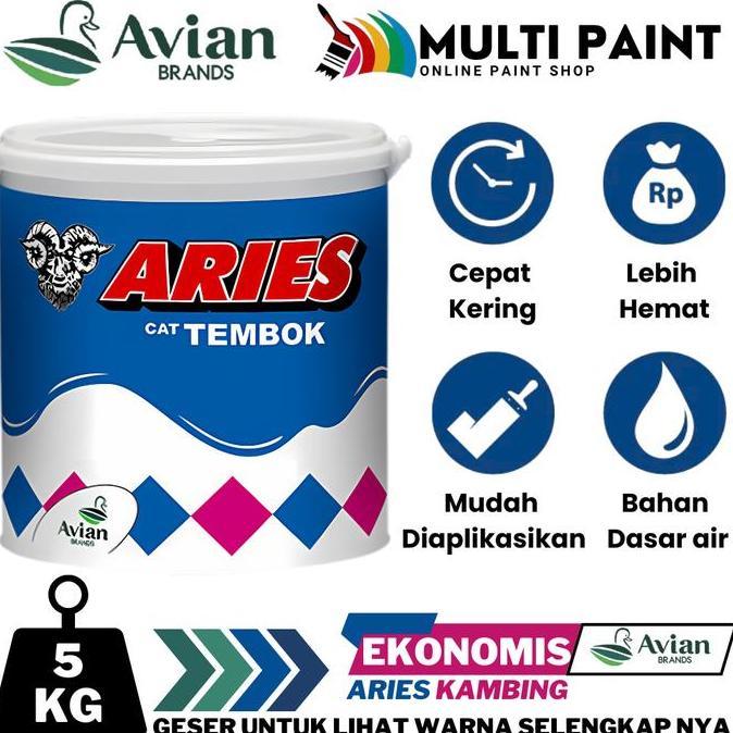 Avian Cat Tembok Aries Kambing 5Kg Avian Aries 5Kg Cat Tembok Aries Cat Dinding Ekonomis Avian 5Kg