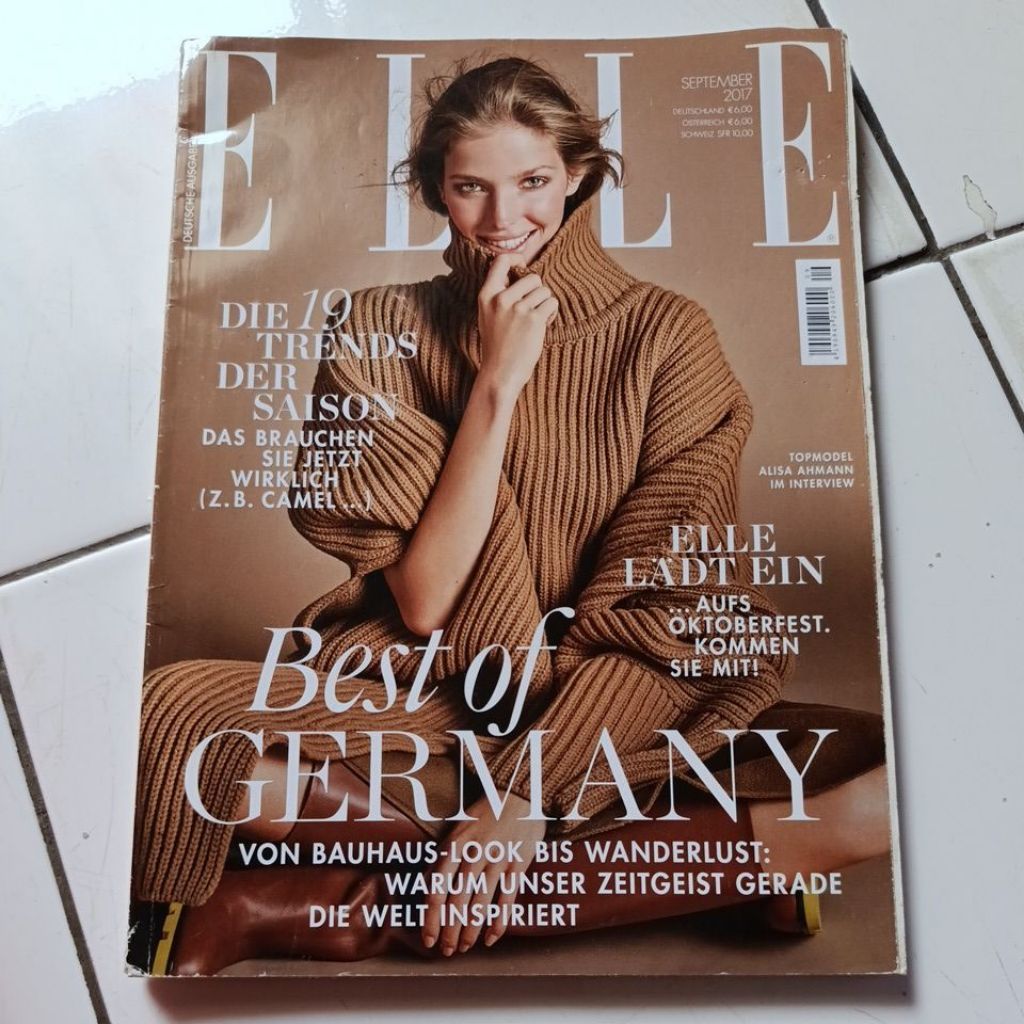 Buku Magazine ELLE September 2017 Best of Germany Edisi Jerman