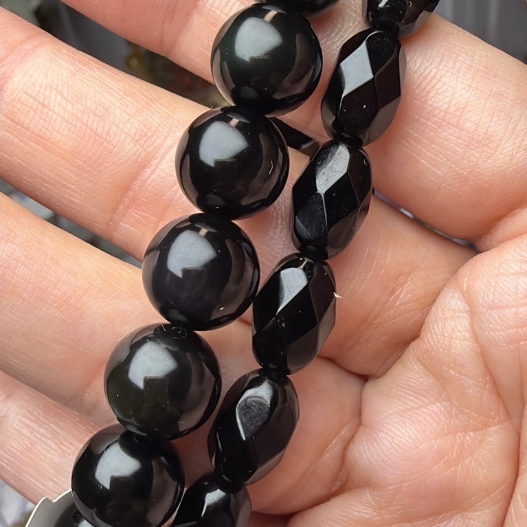 Obsidian Bracelet / Gelang Obsidian Kristal Batu Alam