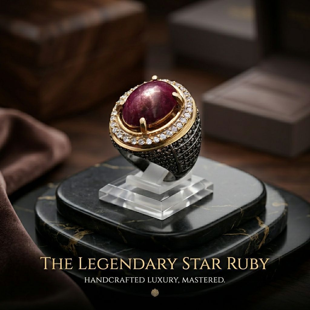Natural Star Ruby + Memo  (No Heated) istimewa