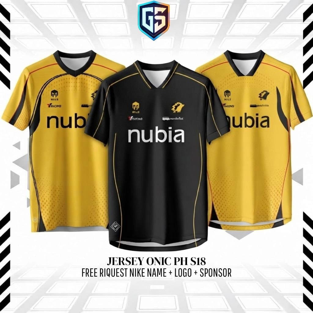 Jersey Kaos Baju ONIC ESPORTS S18 Mpl ID Mpl PH Terbaru 2027 Free Riquest Nama Dan Sponsor