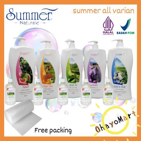 Summer Naturale Body Shampoo / sabun import summer naturale / sabun wangi 2 Liter + 500ml