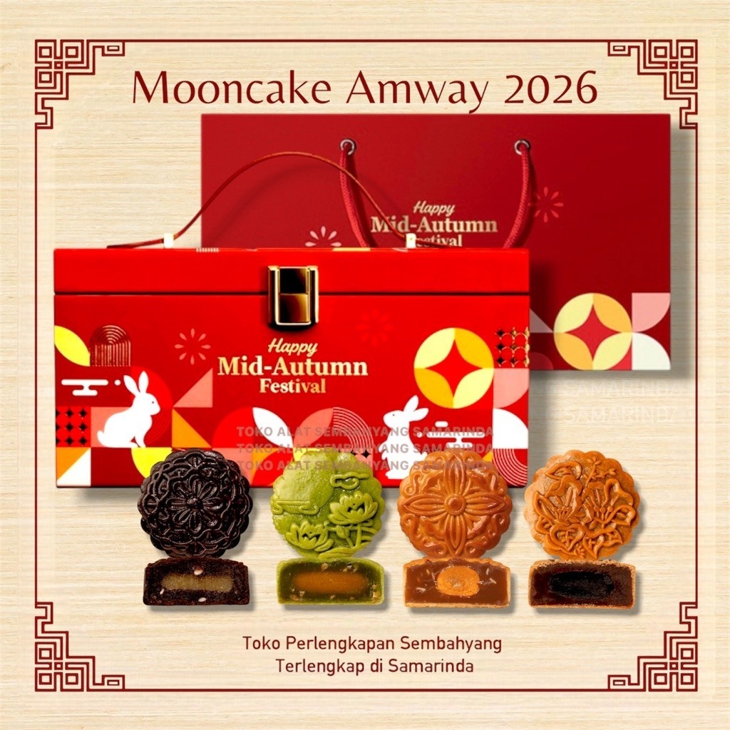Mooncake Amway 2026 HALAL - Kue bulan 4 varian rasa