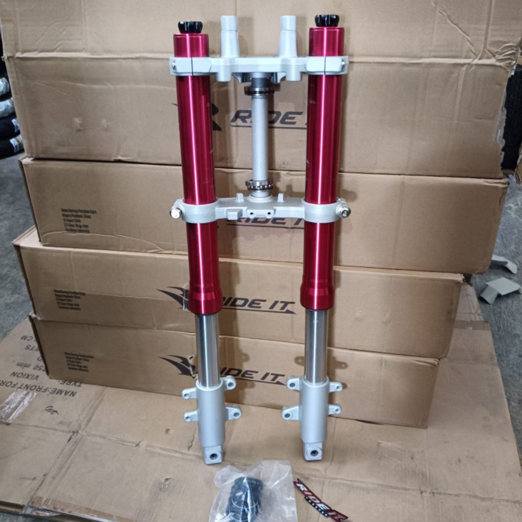 shock depan Vixion Byson RX king USD upside-down