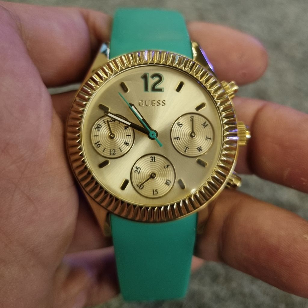 Jam tangan Guess Chronograph Original second mulus