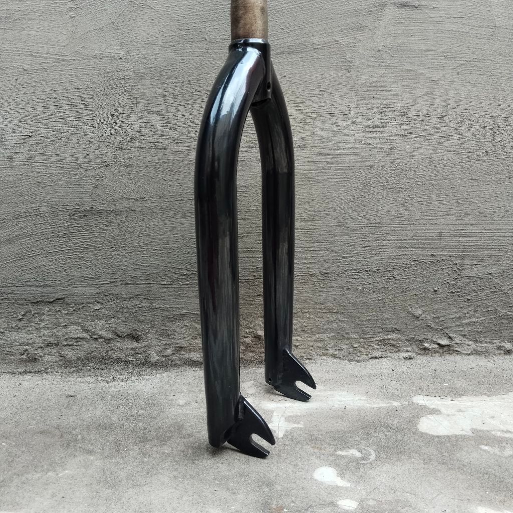Fork bmx 20inch hitam besi top bolt alloy