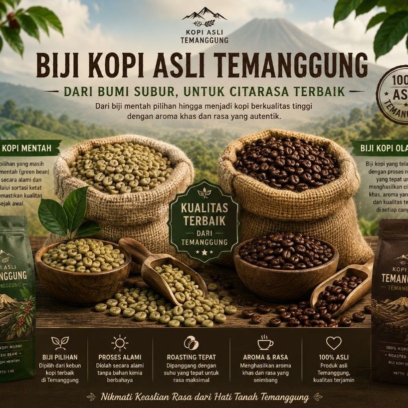 Biji Kopi Robusta Temanggung