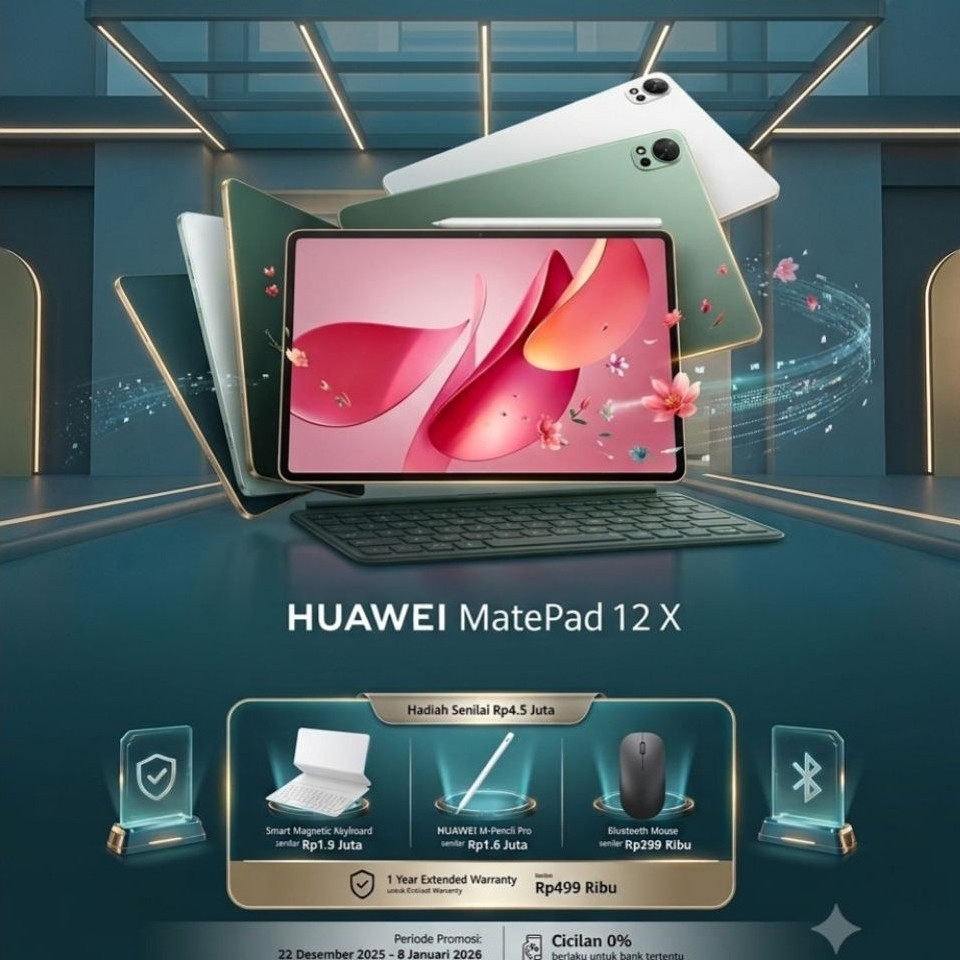 HUAWEI MATEPAD 12X MATEPAD PAPPERMATE EDITION  11.5 GARANSI RESMI FREE KEYBOARD COVER MOUSE DAN PENS