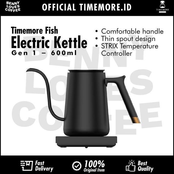 Timemore electric gooseneck kettle thin spout 600 ml