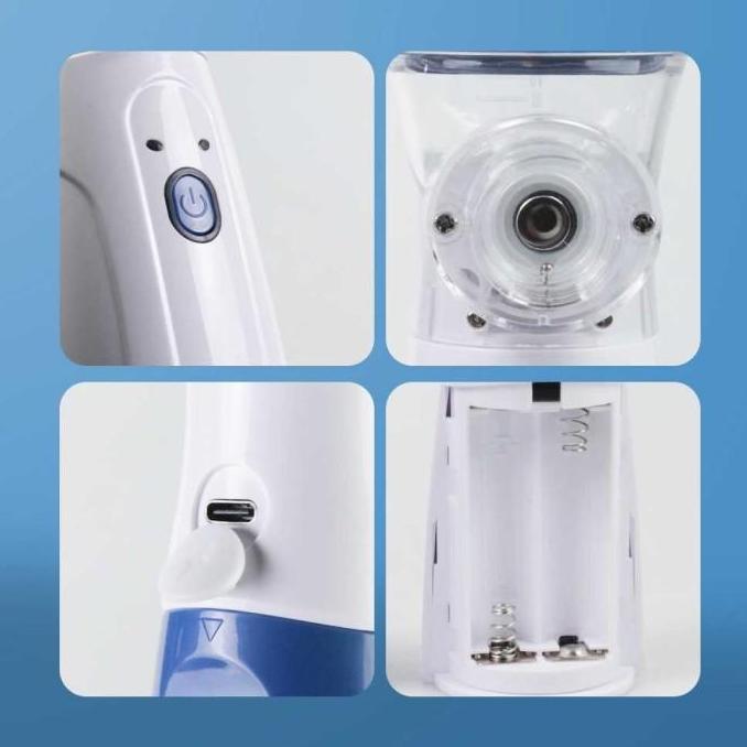 Medico- Taffomicron Nebulizer Uap Alat Nebu Portable Inhaler Uap Obat Terapi Pernapasan Asma Anak De