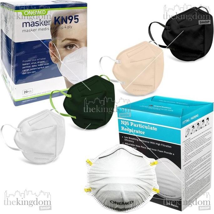 Medikit- Onemed Mask N95 Kn95 4Ply Masker Respirator Earloop Headloop /20 Kn 95