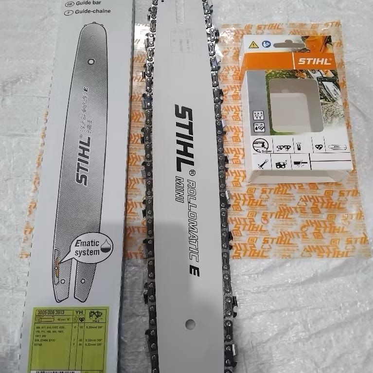 PAKET KOMBO BAR SENSO/CHAINSAW 16 INCH GIGI DAN RANTAI 16 INCH STIHL ORI