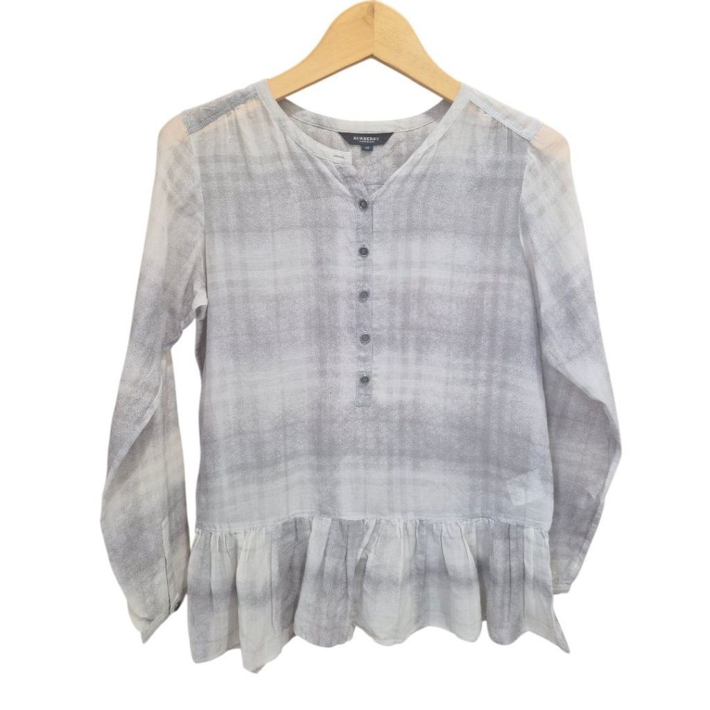 burberry nova peplum top