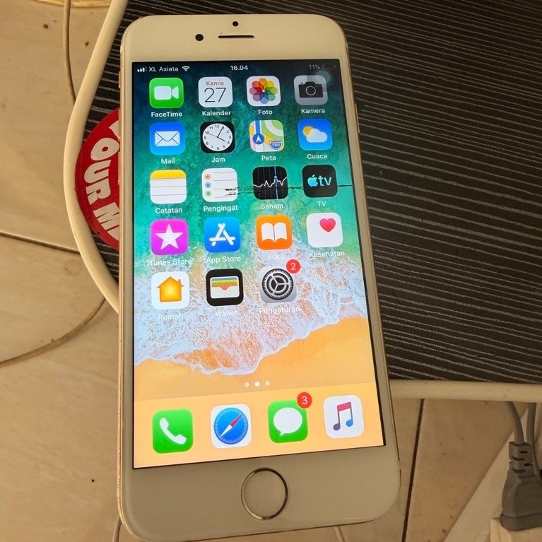 iphone 6 32gb ibox second icloud aman siap reset cocok untuk digicam dan hotspotan yg ipong inter