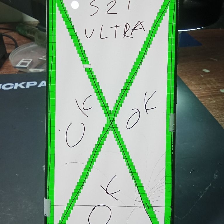 lcd frem Samsung s21 ultra copotan ori