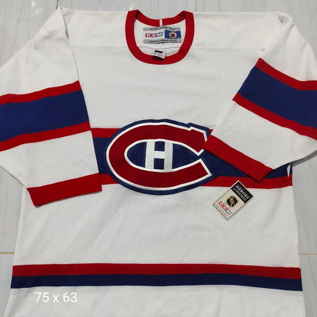 JERSEY HOCKEY CCM MONTREAL CANADIENS WHITE ORIGINAL