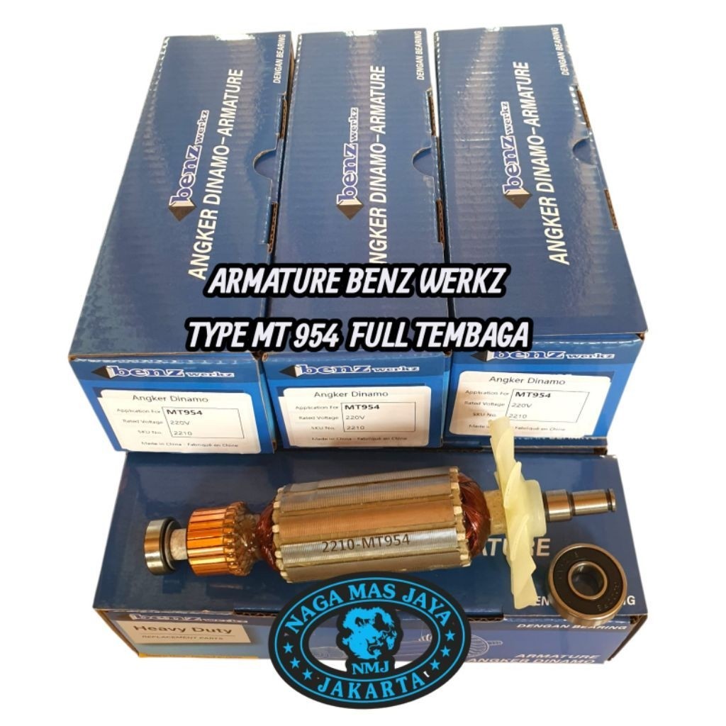 BENZ WERKZ ARMATURE MT954 FOR GERINDA MAKTEC MT 954 / ANGKER GURINDA MAKTEC MT954 / ARMATURE MT 954 