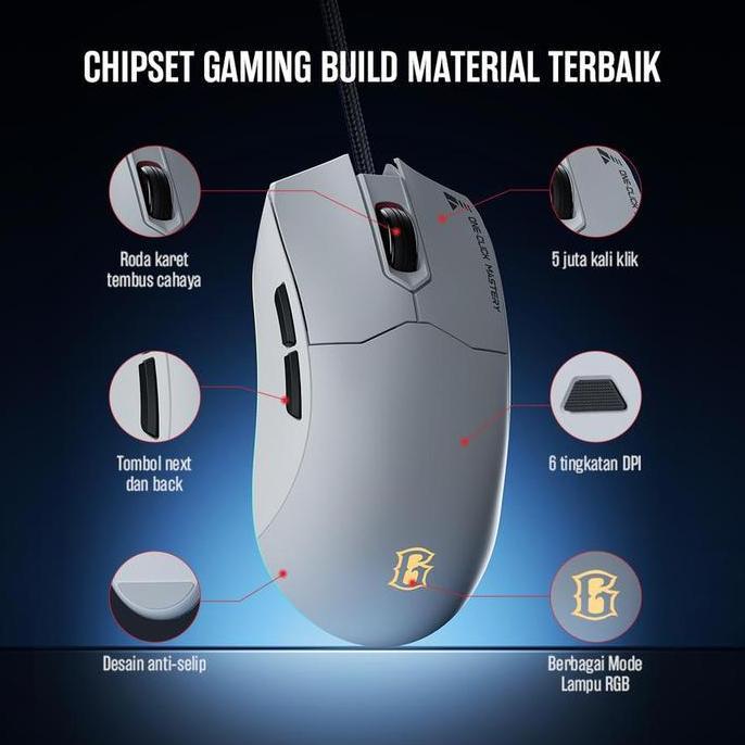 Gamen GM210 / GM210W / GM220 / GM-210 / GM-210W / GM-220 Gaming Mouse RGB Lighting Wired MSS