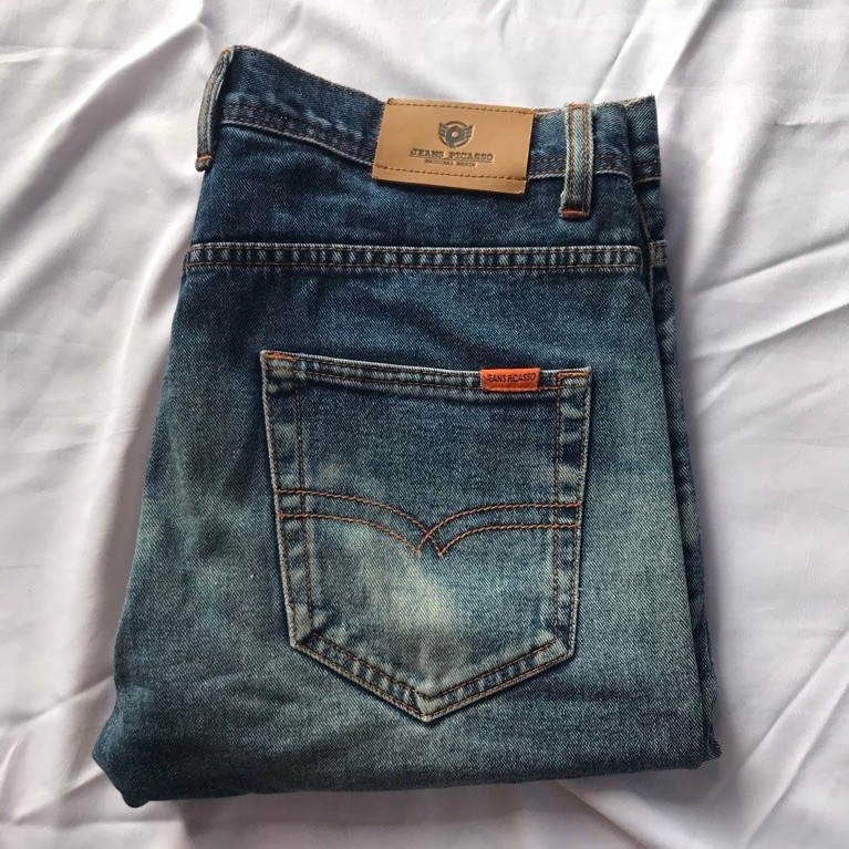 PICASSO-JEANS,denim biru