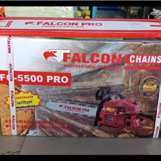 chainsaw falcon fc 5500 pro / mesin potong dan belah kayu mesin belah kayu sinso falcon fc5500 pro /