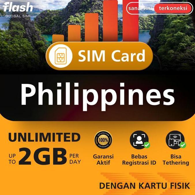 Compo- Flash Sim Card Philippines Unlimited Data (Kartu Perdana Filipina, Simcard Manila, Simcard Ma