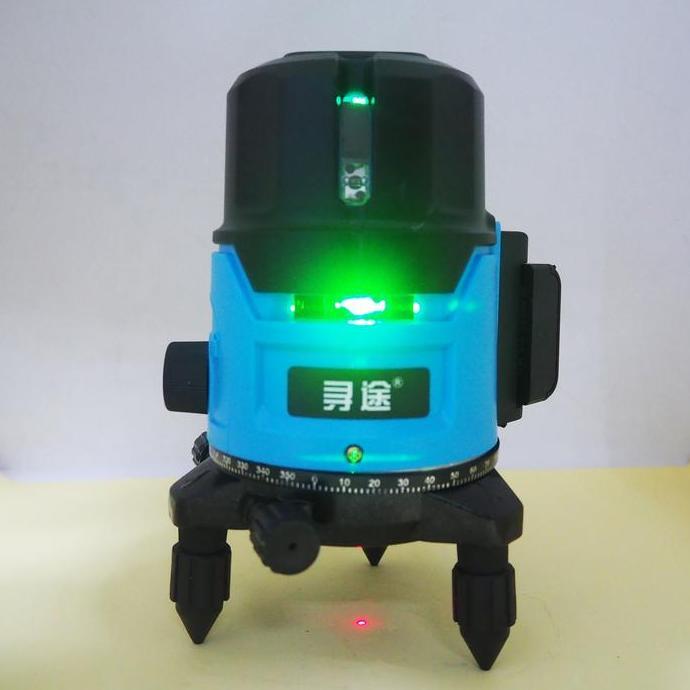 Threebook- Laser Level 5 Line 6 Point Leveling Laser 5 Garis Sinar Hijau