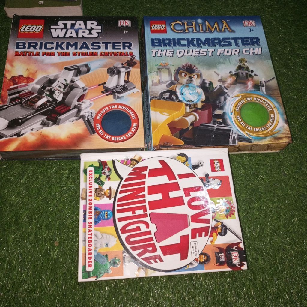 Buku Bekas Lego I Love That mini figure, Chima Brick master the Quest for Chi, Lego Star Wars' Battl