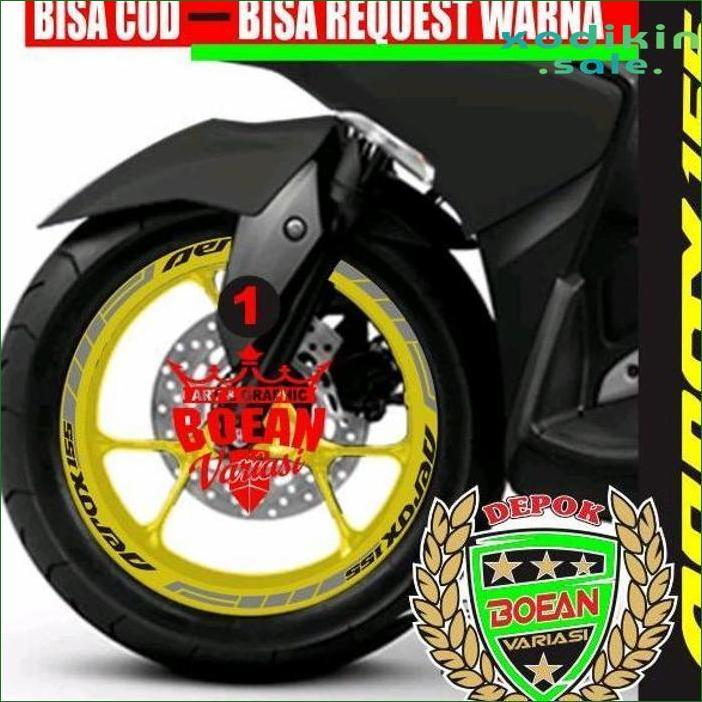 CUTTING STICKER LIS VELG AEROX STICKER AEROX READY
