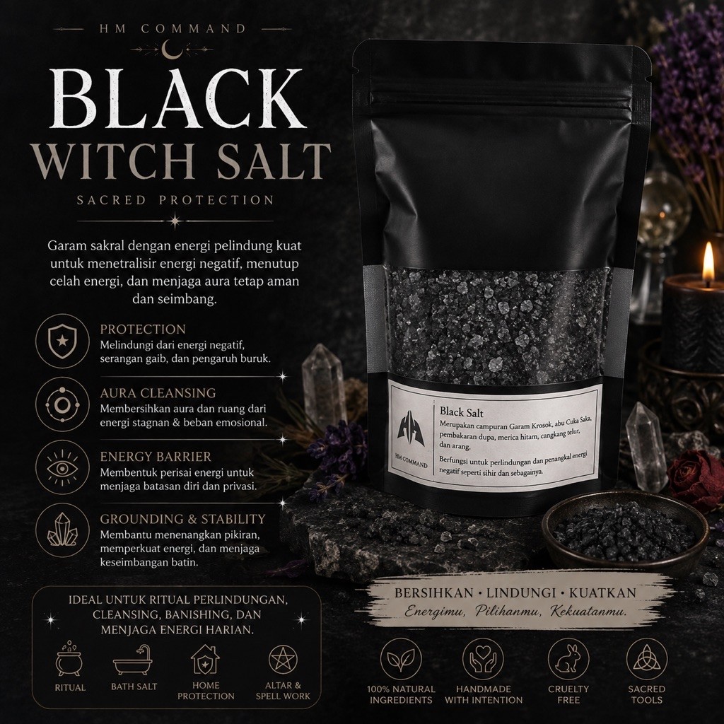 Black Salt Perpaduan Celtic, Arang, Herbal
