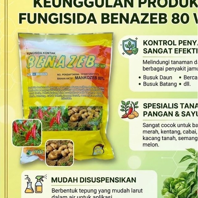 Fungisida Benazeb Kuning 1kg