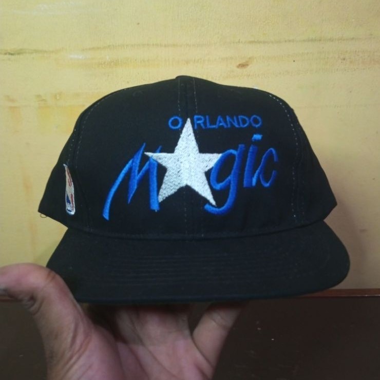 TOPI VINTAGE HATS ORLANDO MAGIC SINGLE LINE SCRIPT BY LX (ORIGINAL)