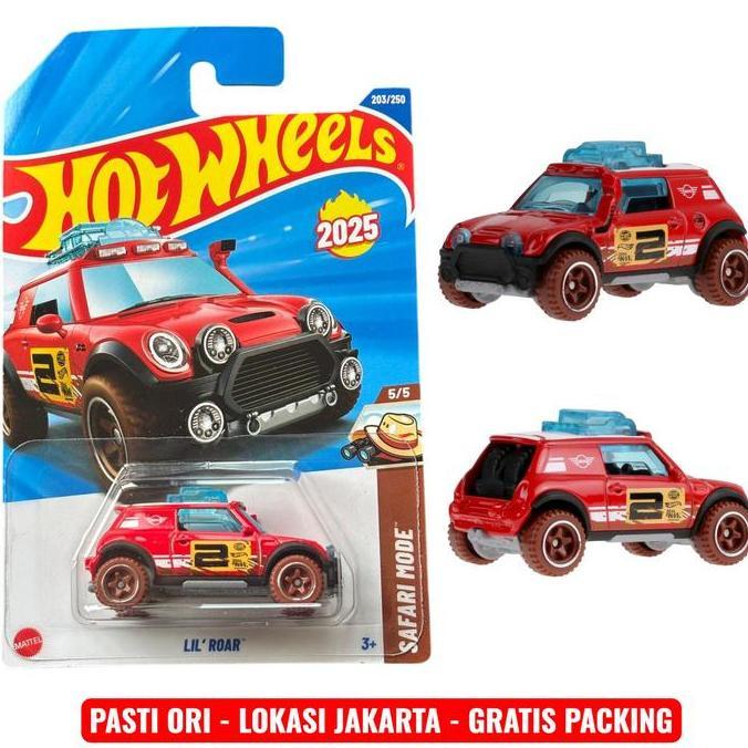 HOT WHEELS LIL ROAR MINI COOPER MERAH LOT K 2025 DIECAST BESI MADE IN MALAYSIA ORIGINAL SNI FREE PAC