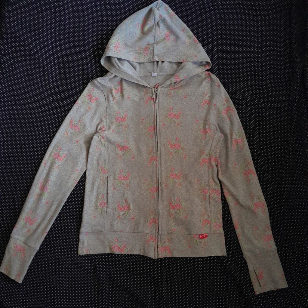 seesomethingcool — uniqlo green gate copenhagen limited edition floral zip up hoodie jacket