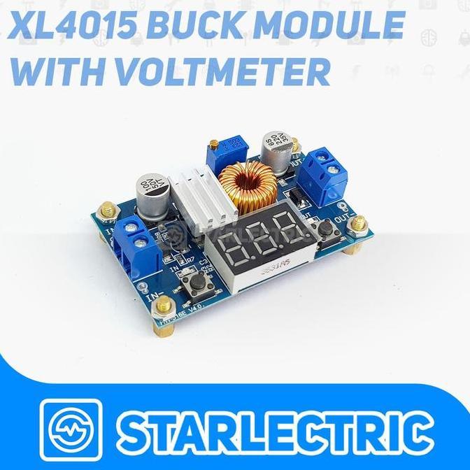 Xl4015 Xl 4015 Adjustable Buck Step Down 5A With Display Voltmeter