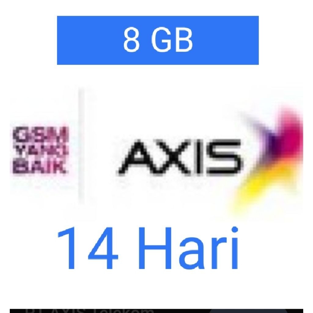 ISI ULANG kuota AXIS 8Gb 14 hari / Data AXIS 8Gb 14 HARI / INTERNET AXIS 8 Gb