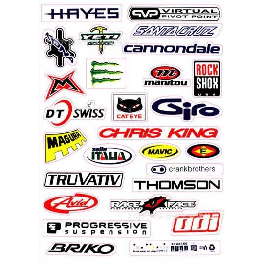 Downhill- Sticker Sepeda