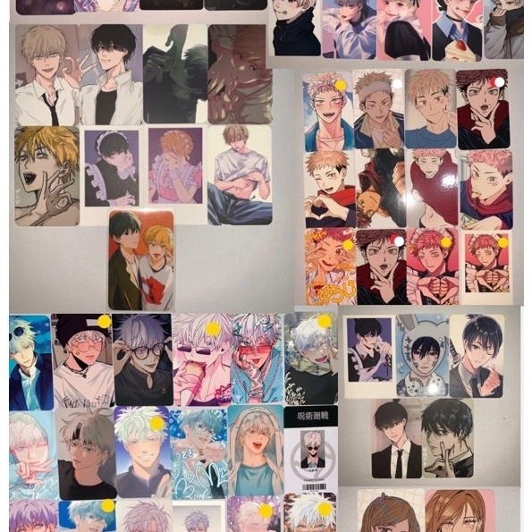 [READY] Photocard anime jujutsu kaisen chainsaw man csm gojo satoru dan geto suguru itadori yuuji yu