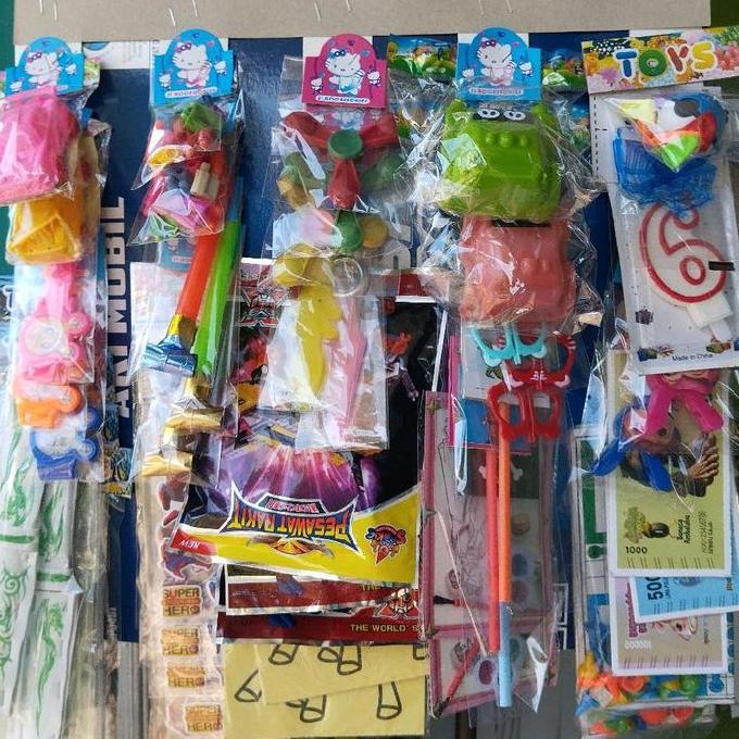 Mainan Anak Rentengan Warung Serba 2000 (Isi 50) Siap Jual