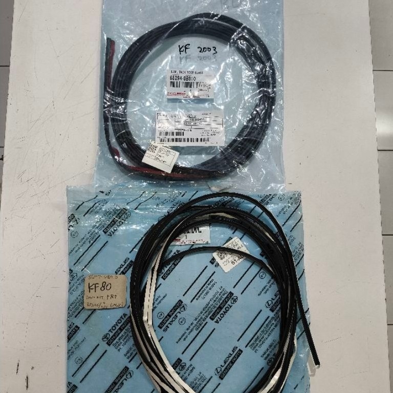 Dam kit karet lem kaca depan / belakang Toyota Kijang Kapsul Bensin Diesel LGX 7K KF80 LF80 EFI tahu