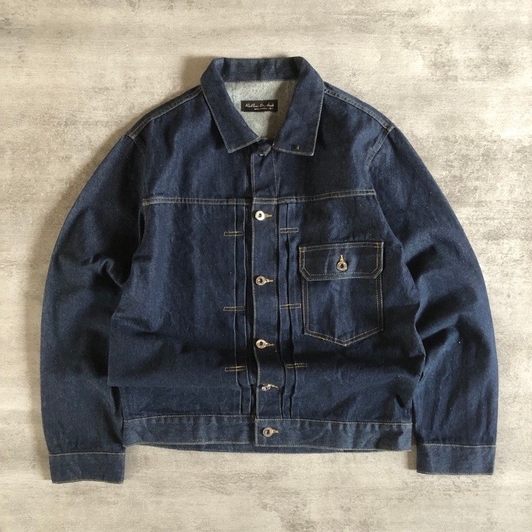 Reborn & audi type 2 raw denim jacket