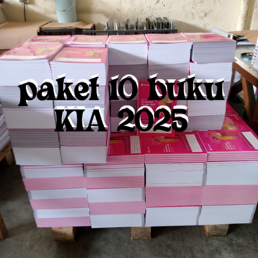 paket 10pcs buku KIA terbaru 2025+stiker jilid steples