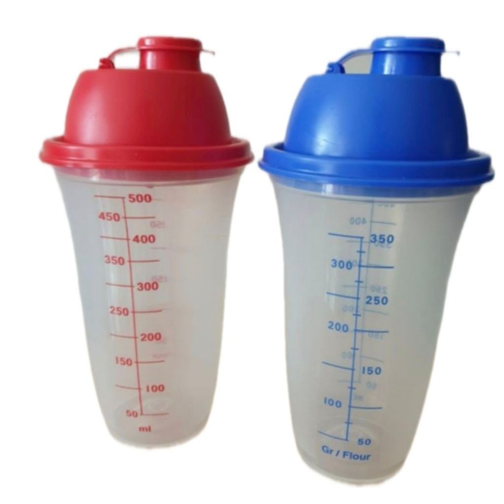 shaker botol quick shake Tupperware gelas ukur 500ml