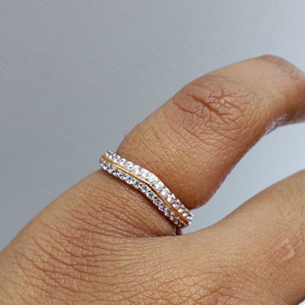Laris Jaya Cincin emas kuning mdl listring v 2layer 9k