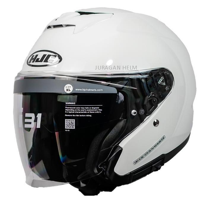 HJC i31 WHITE GLOSSY HALF FACE