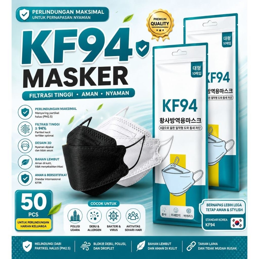SM99-Masker KF94   isi 50pcs /termurah