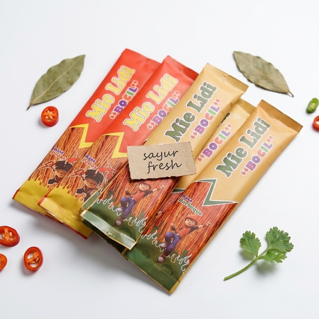 Snack Jadul Jajanan Jaman SD Harga 1000an Kemasan 1 Pack Isi 10 Pcs Snack Mie Lidi Bocil 12gr x 10 p