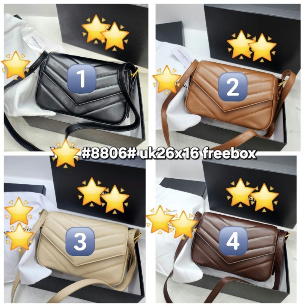 Tas Wanita Yssl Kode 8806 Size 26×16cm Free Tali Panjang Bisa Distel Premium Imfort Free Box